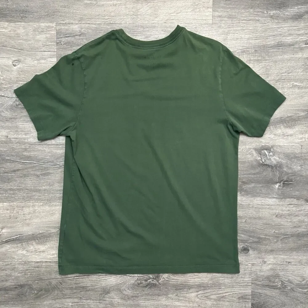 Jordan x PSG Wordmark T-Shirt Noble Green Mens L Block Logo Tee DB6510-333